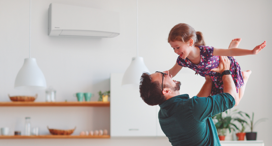 Climatizzatore Panasonic Etherea installato in abitazione in Canton Ticino