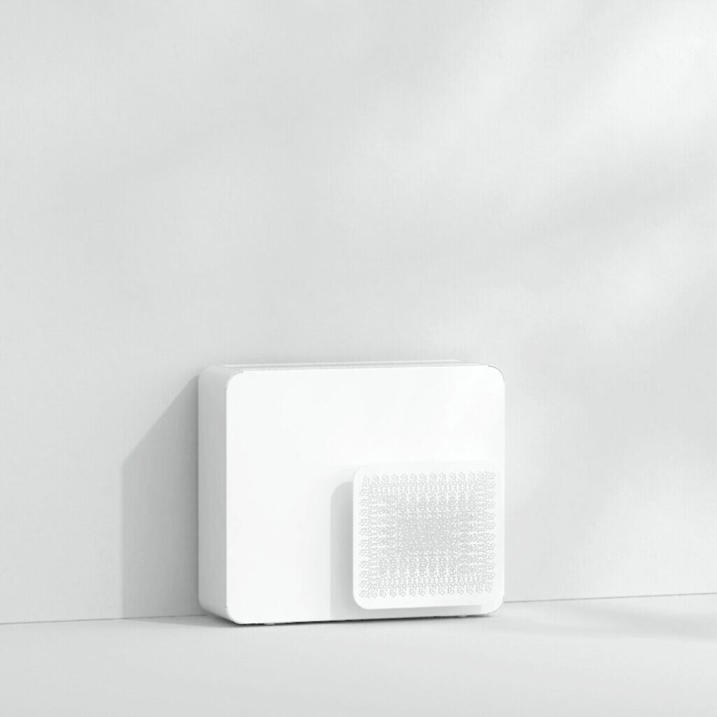 Pompa di calore Innova Stone modello M1 monoblocco senza scambiatore interno, soluzione compatta a scomparsa per abitazioni in Canton Ticino