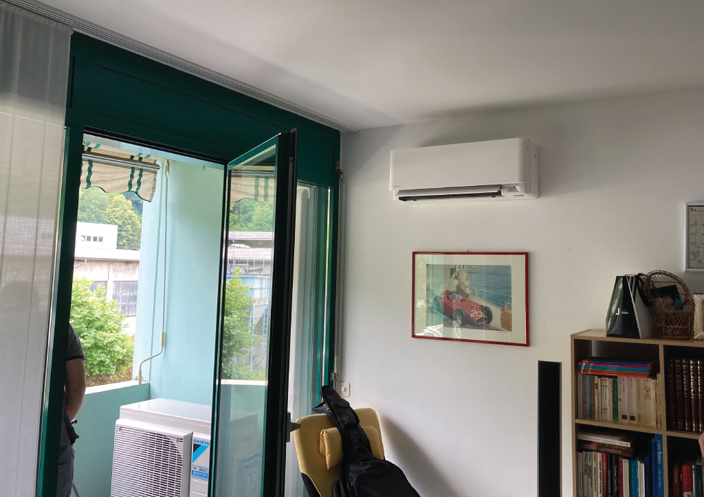 Climatizzatore Daikin Stylish installato da Climalux a Chiasso in abitazione